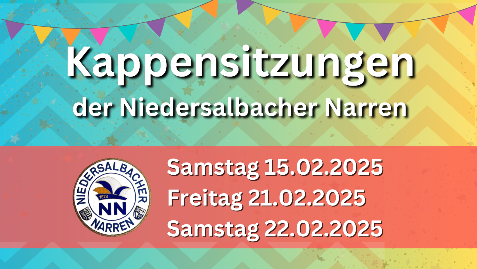 Weiß Bunt Lebhaft Regenbogen Karneval Fasching Party Einladung Facebook Cover